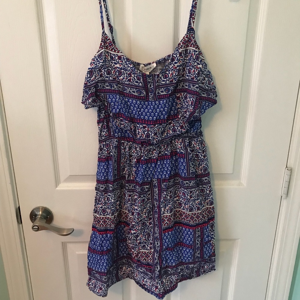 Multi colored spaghetti strap sundress